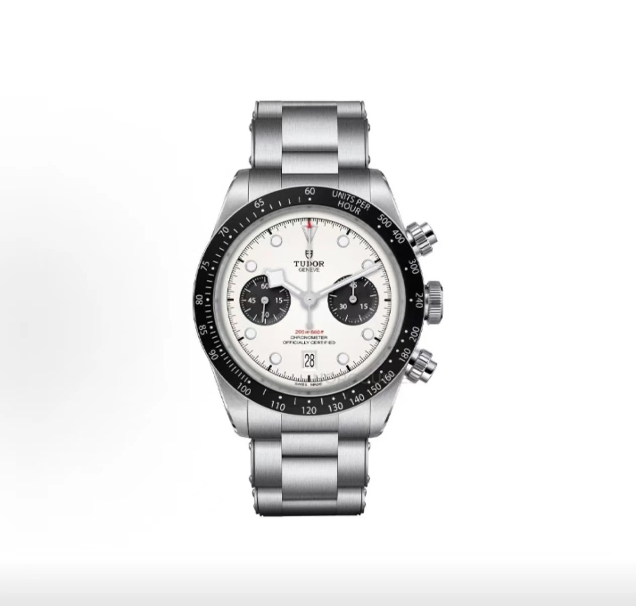Tudor Chronograph Watch - White Dial-010985