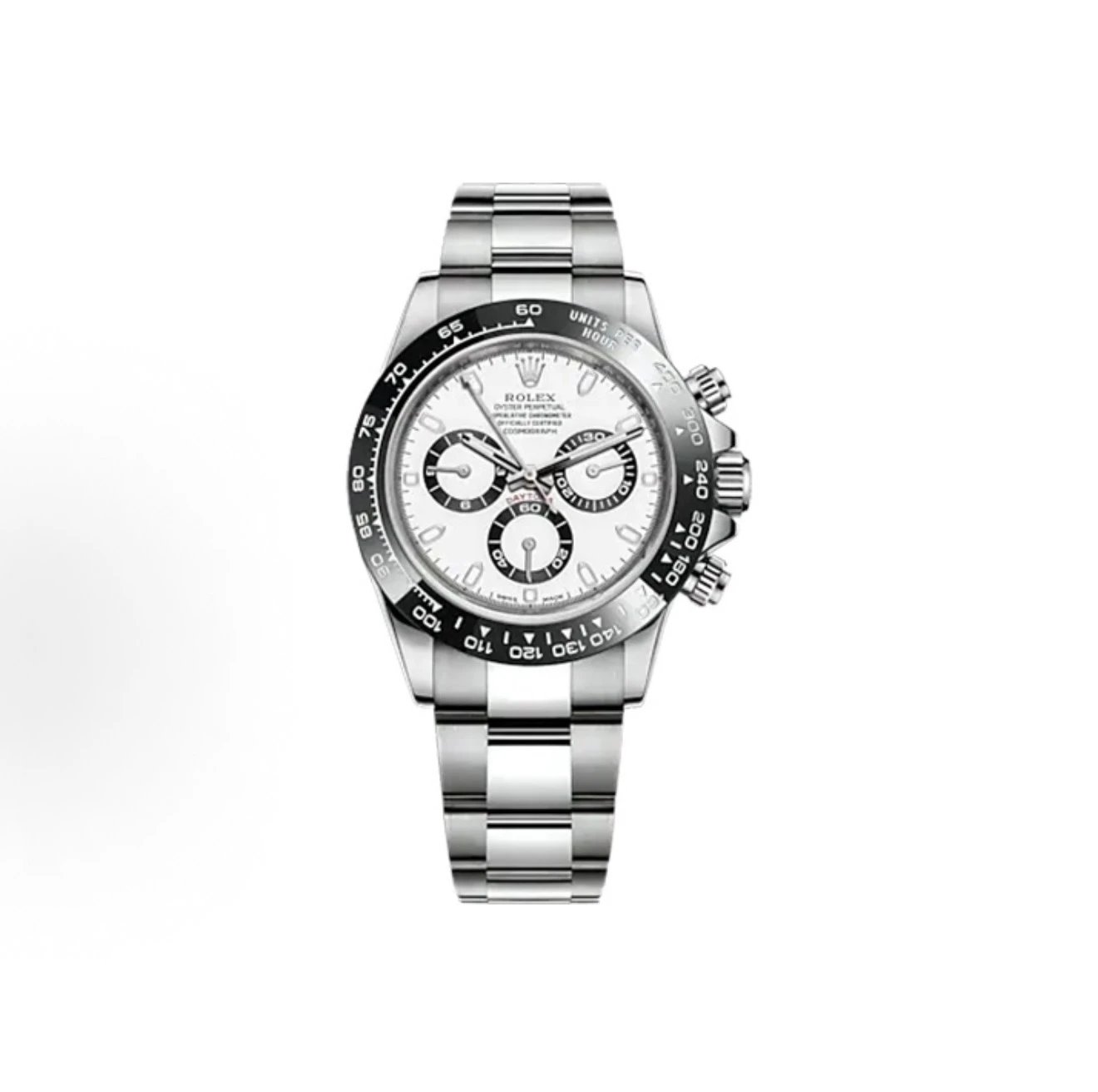 Rolex Cosmograph Daytona Watch - White Dial-010525