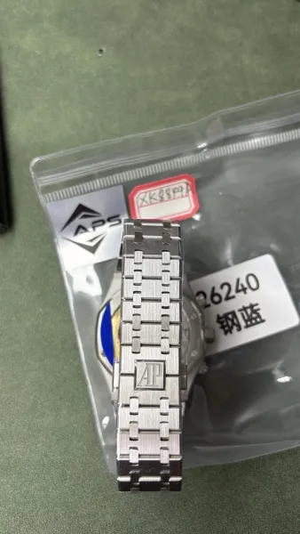 Audemars Piguet Royal Oak Chronograph Steel Blue Dial Watch Watches - 8