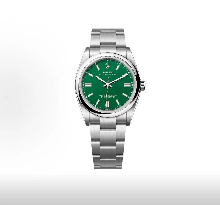 Rolex Oyster Perpetual Watch - Green Dial-010095
