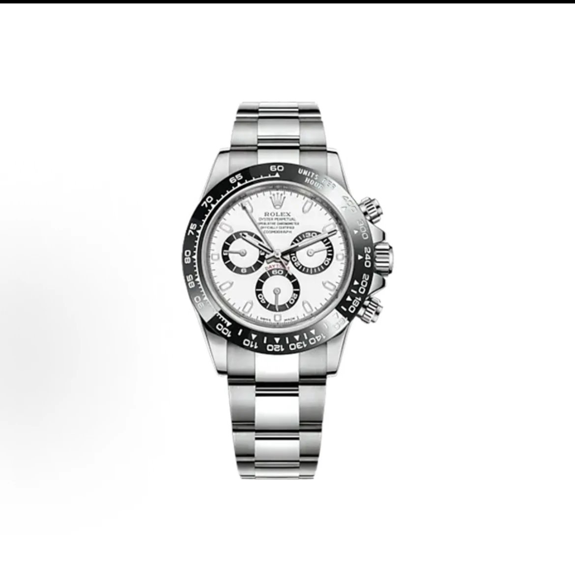 Rolex Cosmograph Daytona Watch - White Dial-009487