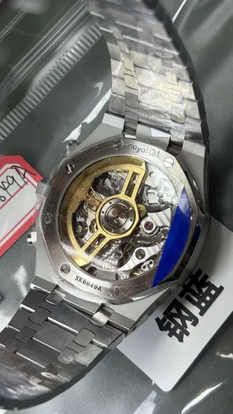 Audemars Piguet Royal Oak Chronograph Steel Blue Dial Watch Watches - 11