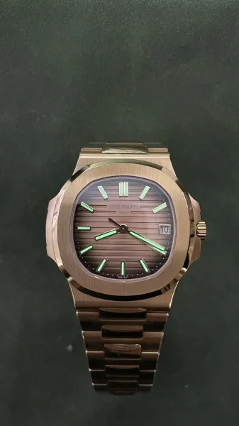 Patek Philippe Nautilus 5711 / 1A-010 Bronze Dial Mechanical Watch Watches - 12