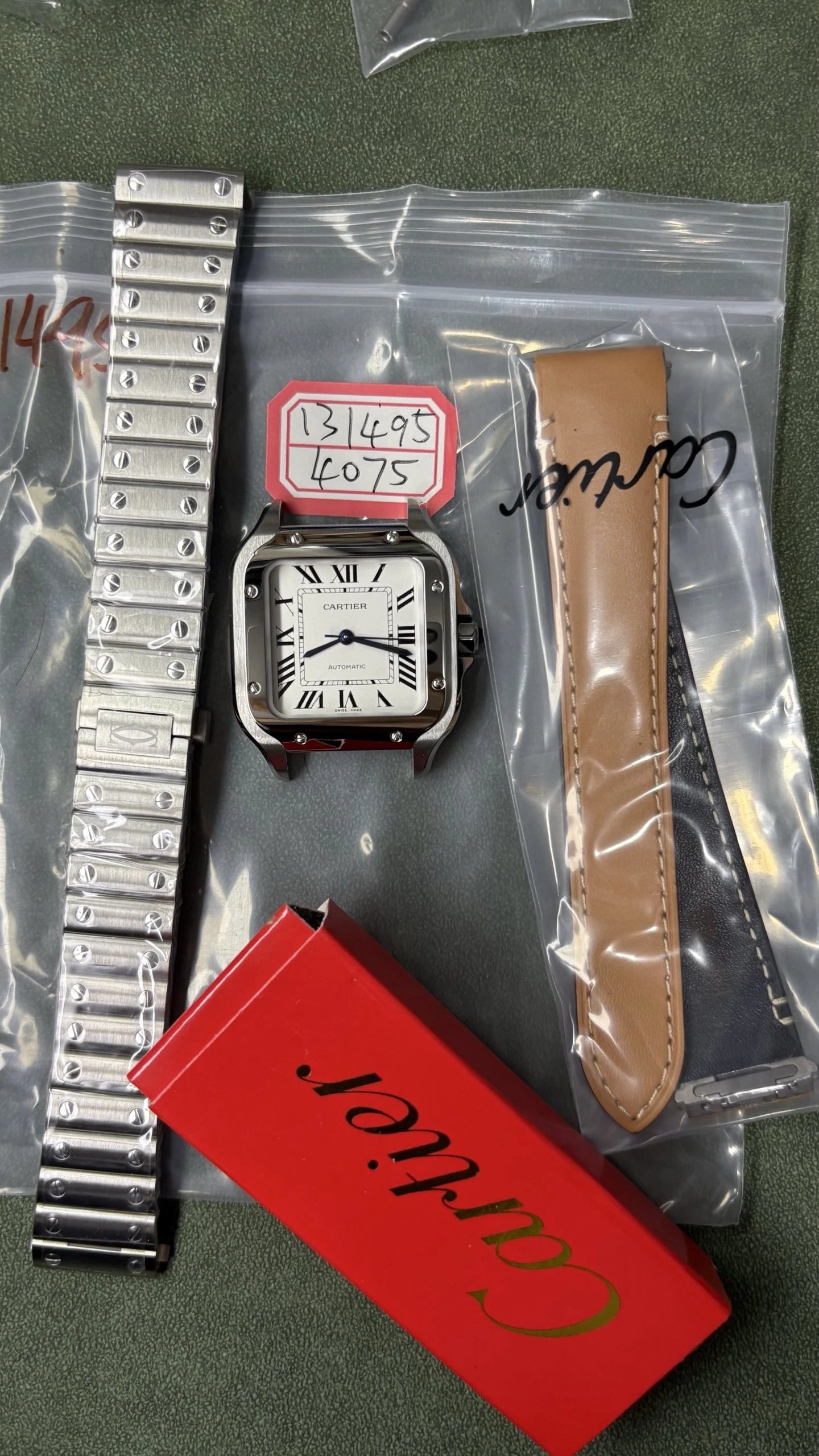 Cartier Santos de Cartier Watch - White Dial-010836