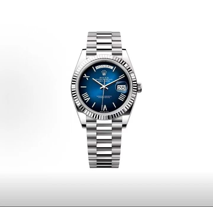 Rolex Oyster Perpetual Day-Date Watch - Blue Gradient Dial-009436
