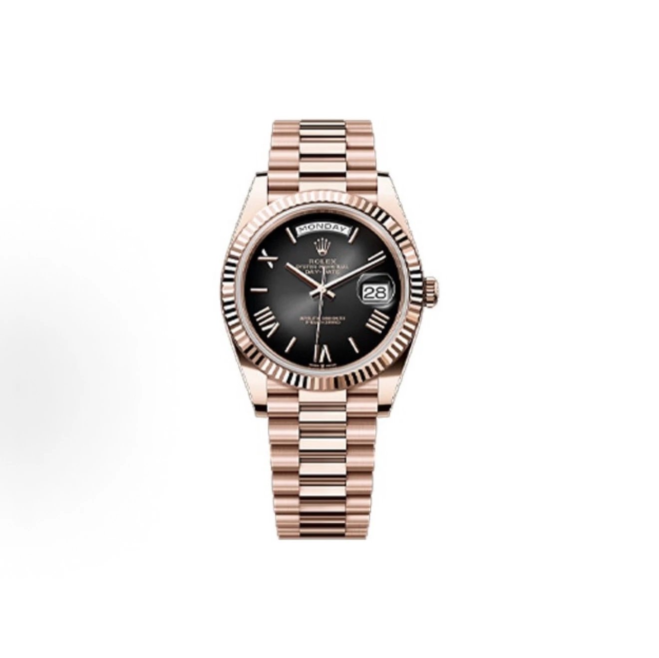 Rolex Day-Date Watch - Black Dial-009888