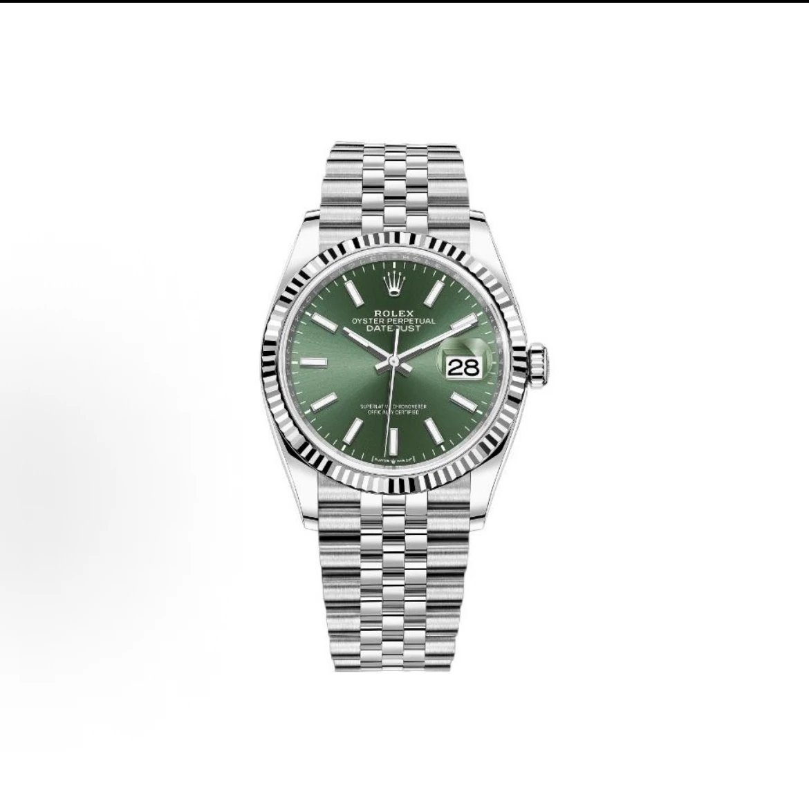 Rolex Oyster Perpetual Datejust Watch - Green Dial-010506