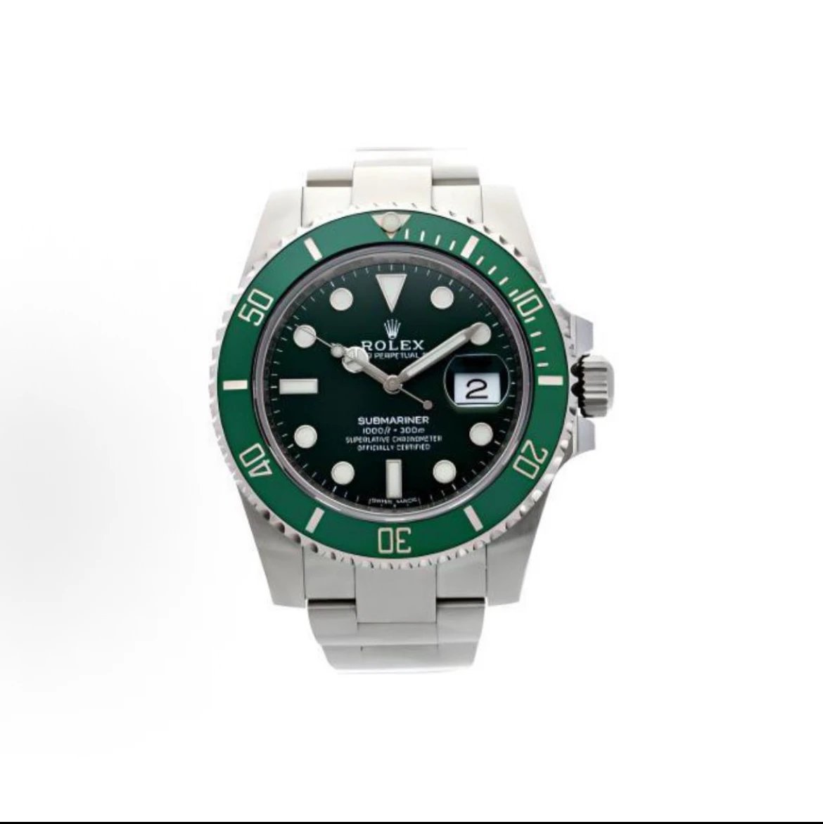 Rolex Submariner Date Watch - Green Dial-010550