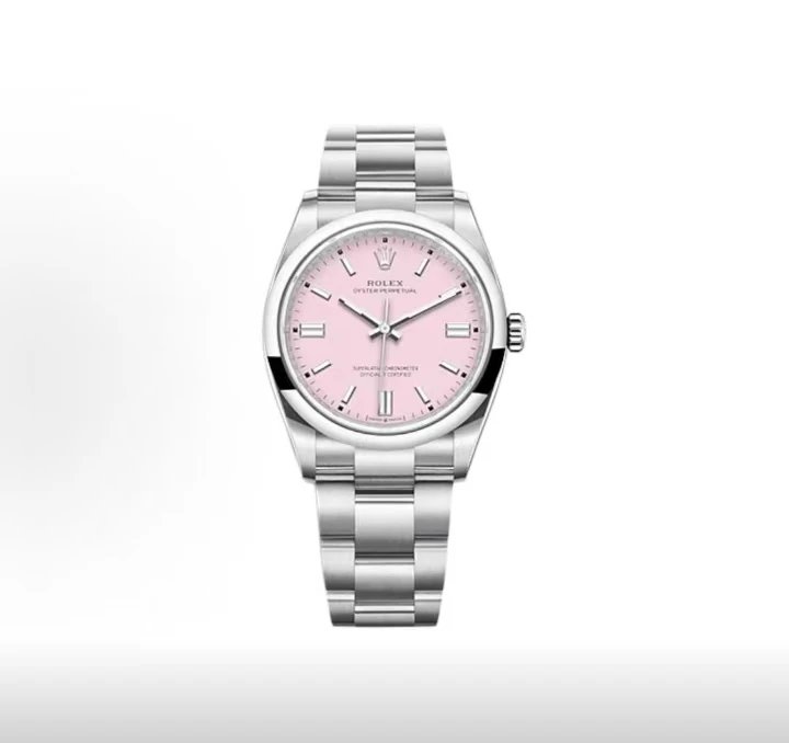 Rolex Oyster Perpetual Watch - Pink Dial-010265