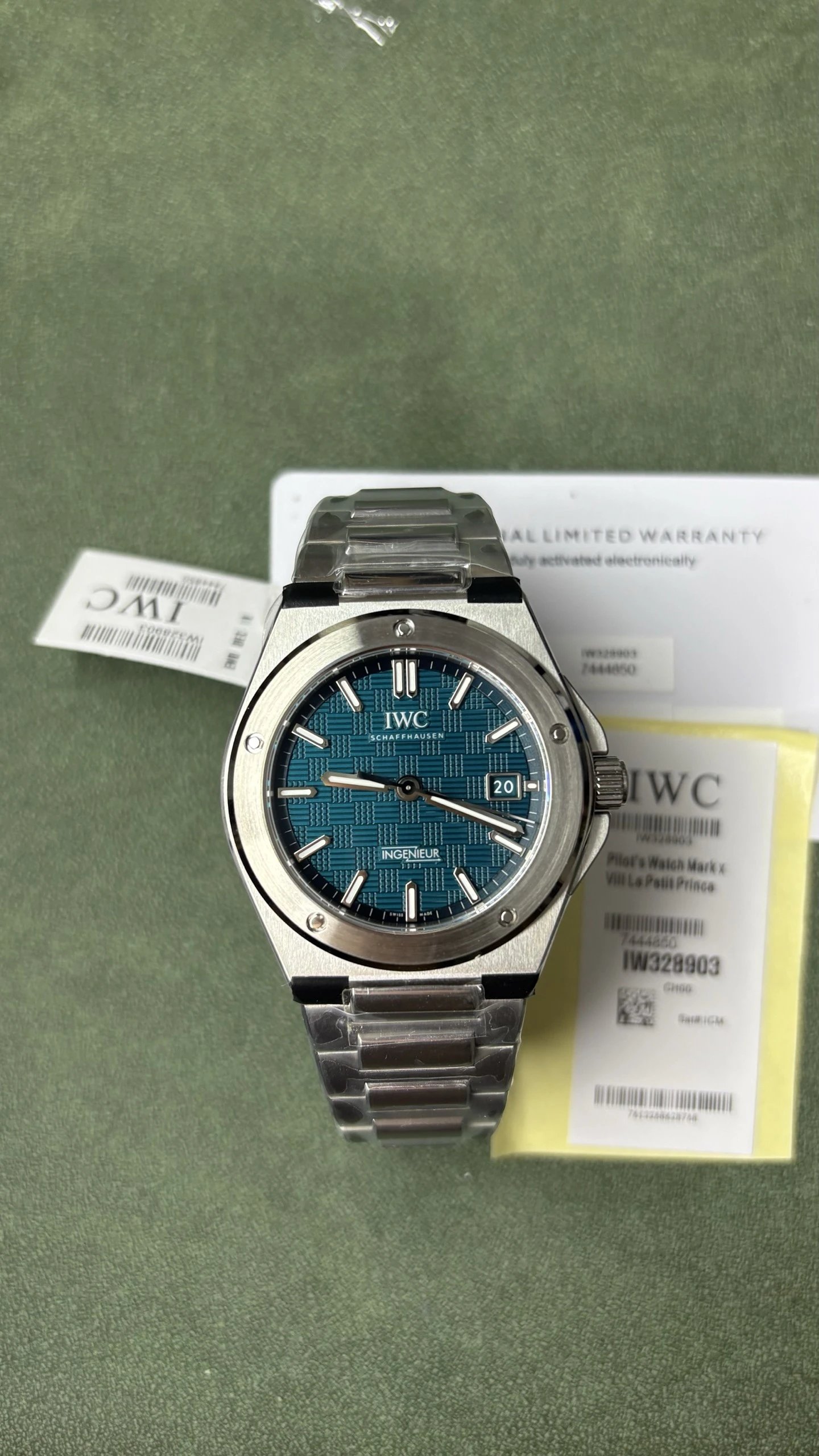 IWC Pilot's Watch Mark XX Watch - Blue Dial-010776