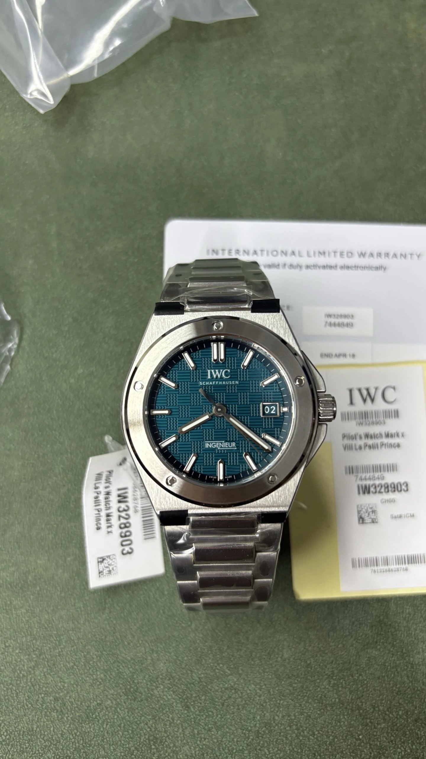 IWC Pilot's Watch Mark XX Watch - Blue Dial-010746