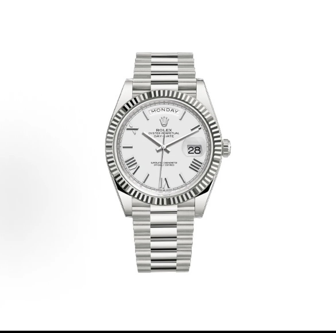 Rolex Day-Date Watch - White Dial-010894
