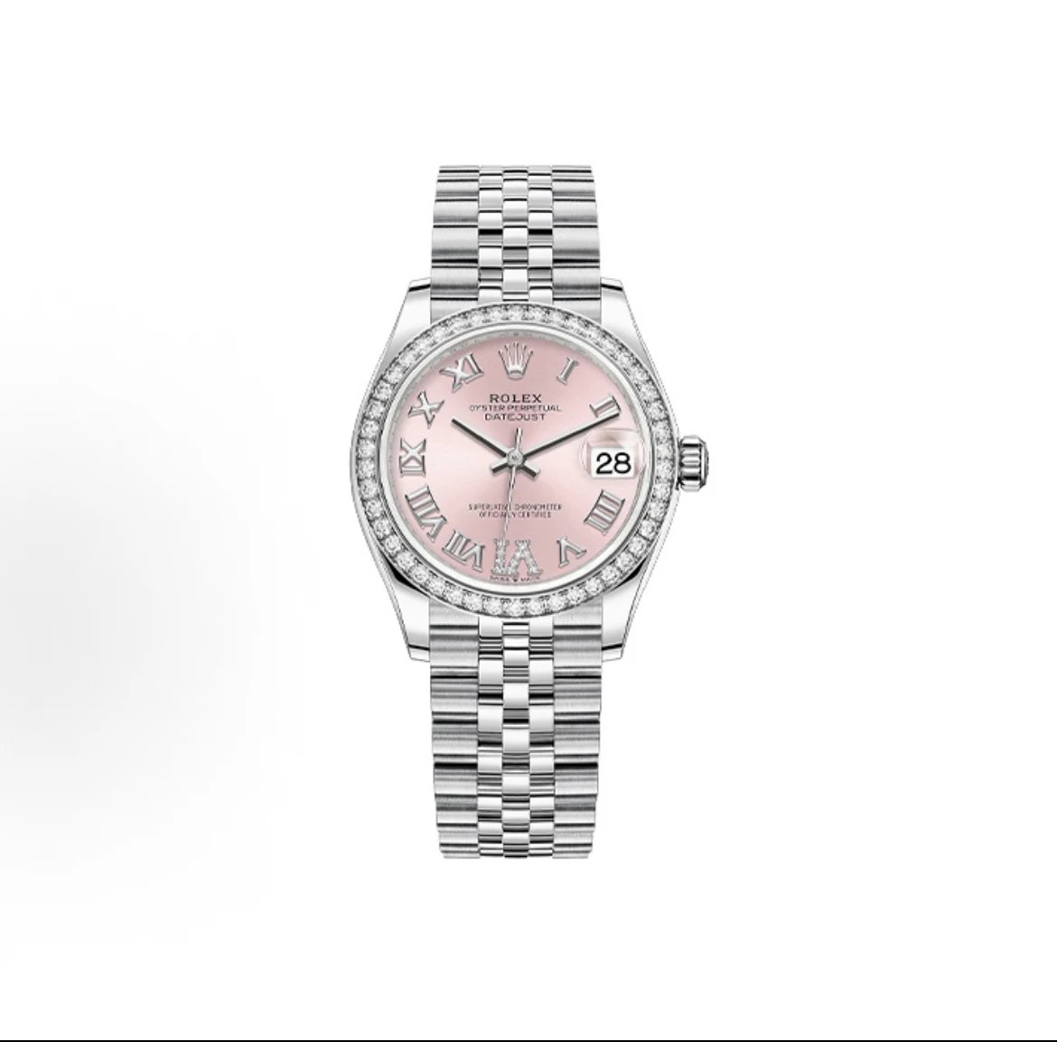 Rolex Datejust Watch - Pink Dial-010890