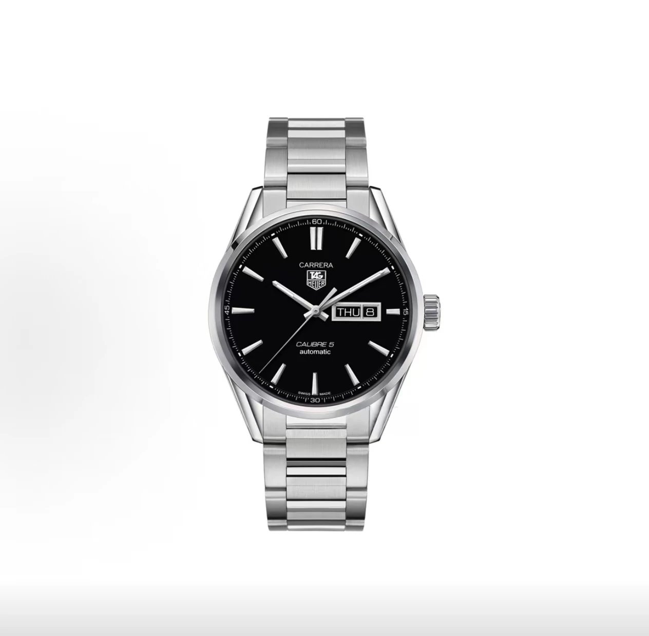 TAG Heuer Carrera Calibre 5 Watch - Black Dial-010974