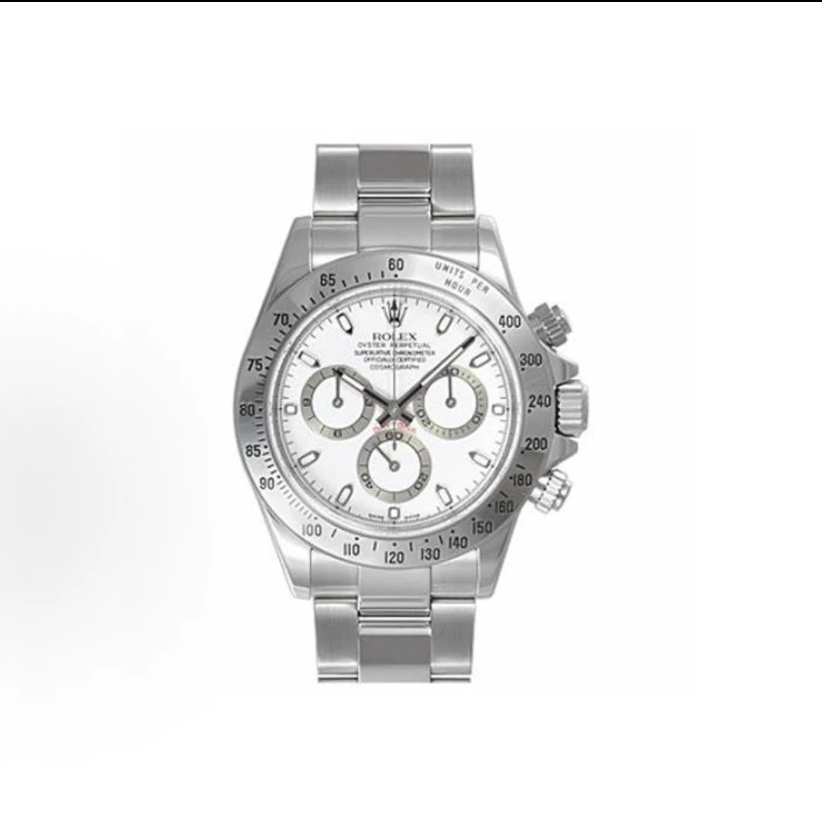 Rolex Cosmograph Daytona Watch - White Dial-010488