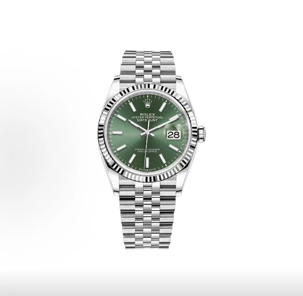Rolex Oyster Perpetual Datejust Watch - Green Dial-010230