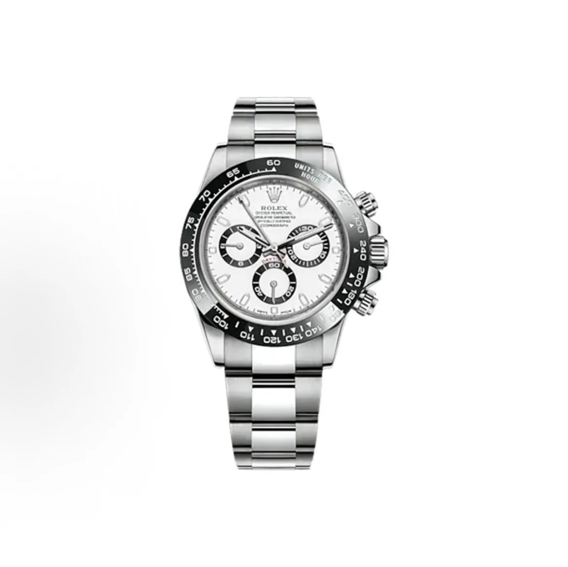 Rolex Cosmograph Daytona Watch - White Dial-010075