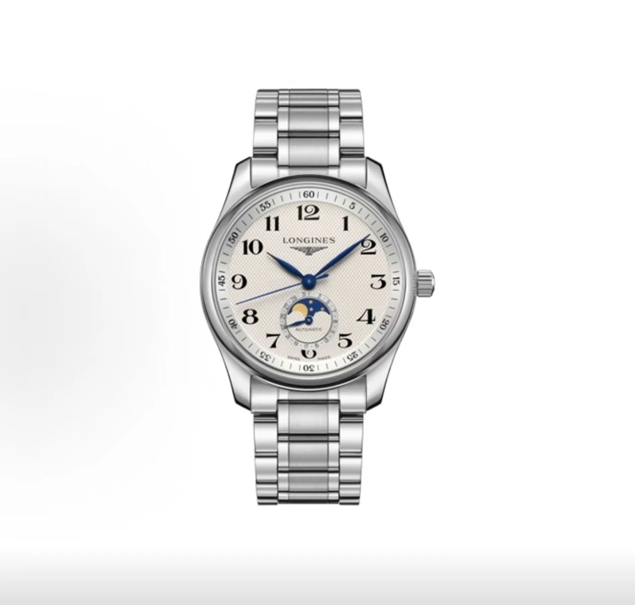 Longines Master Collection Watch - Silver Dial with Moon Phase-010877