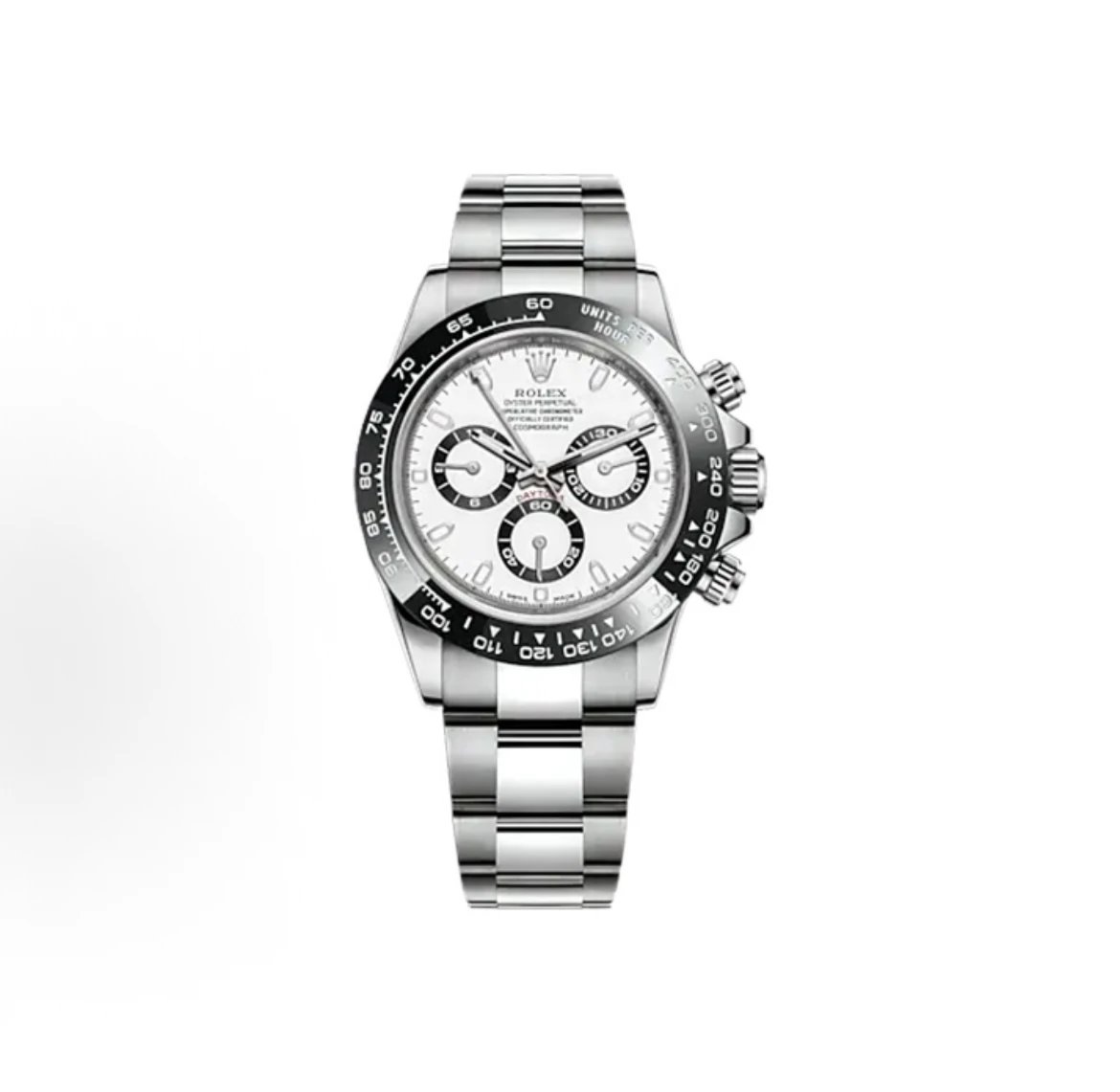 Rolex Cosmograph Daytona Watch - White Dial-010397