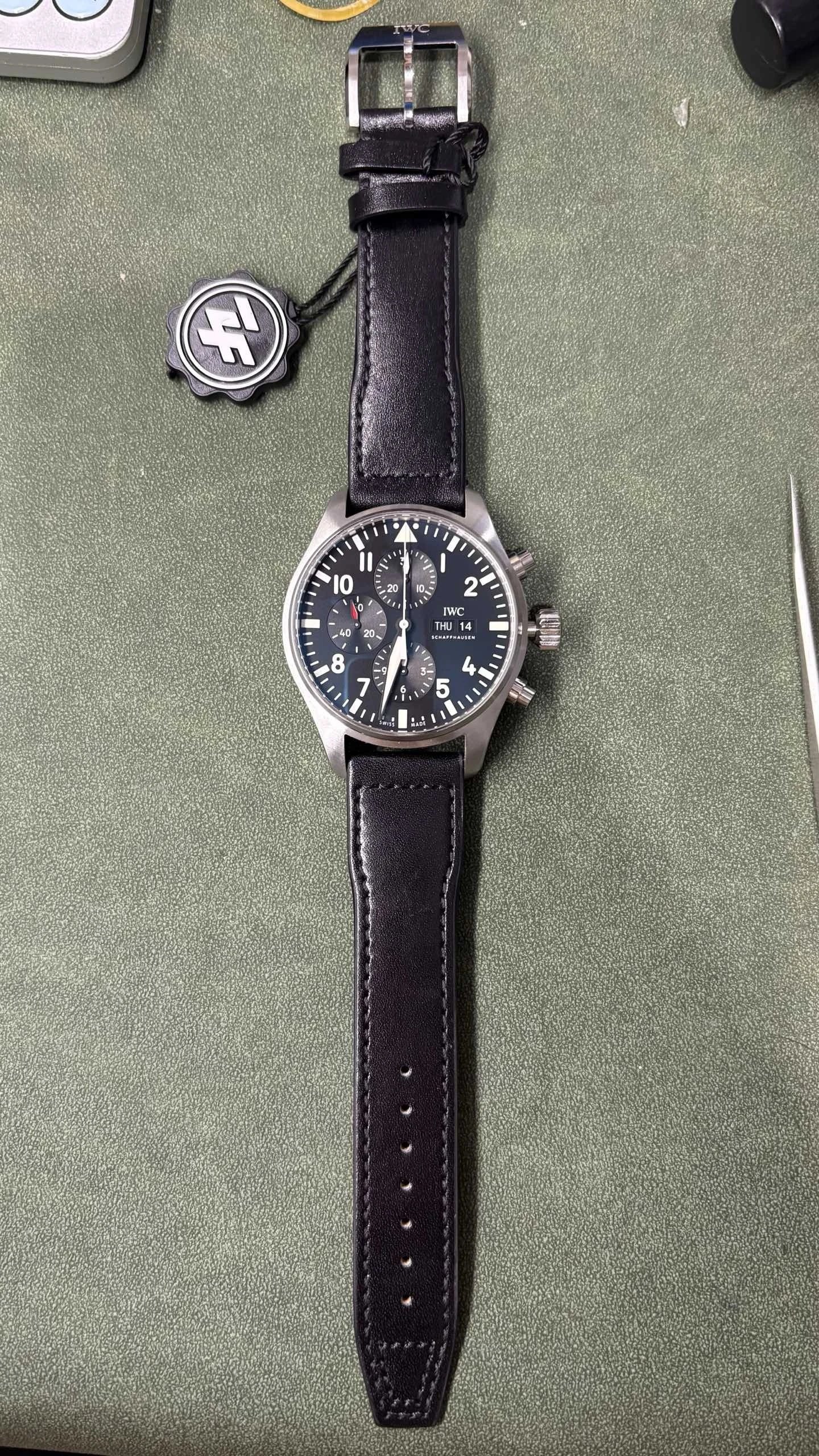 IWC Pilot's Watch Chronograph Watch - Blue Dial-010780