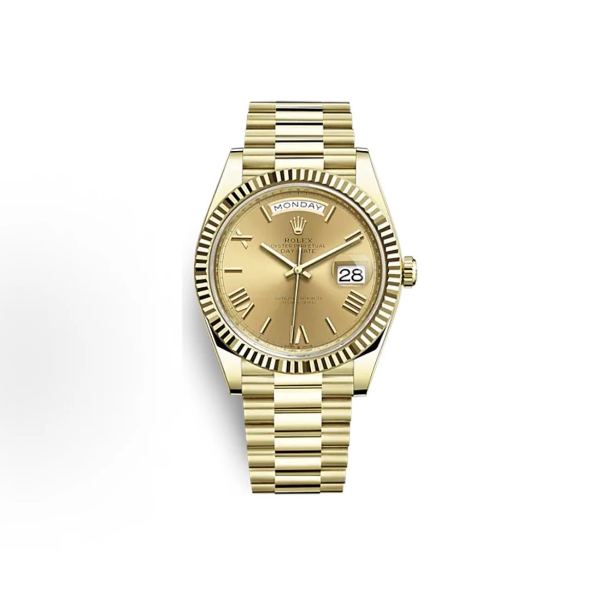 Rolex Oyster Perpetual Day-Date Watch - Champagne Dial-010325