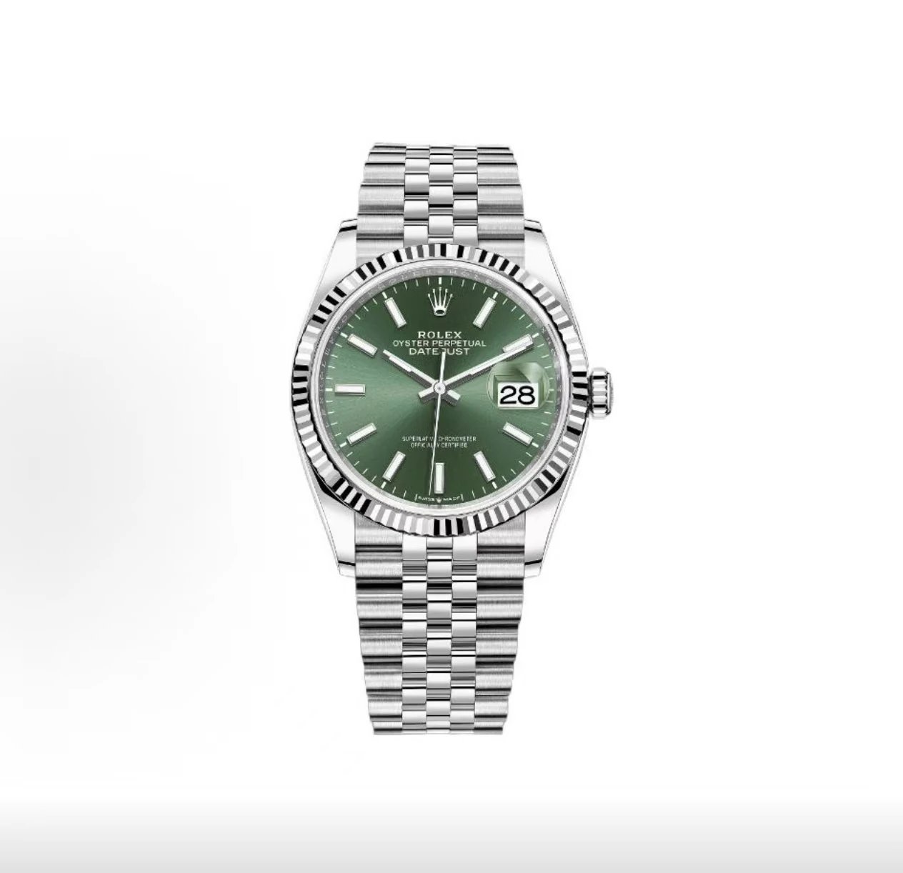 Rolex Datejust Watch - Green Dial-010136