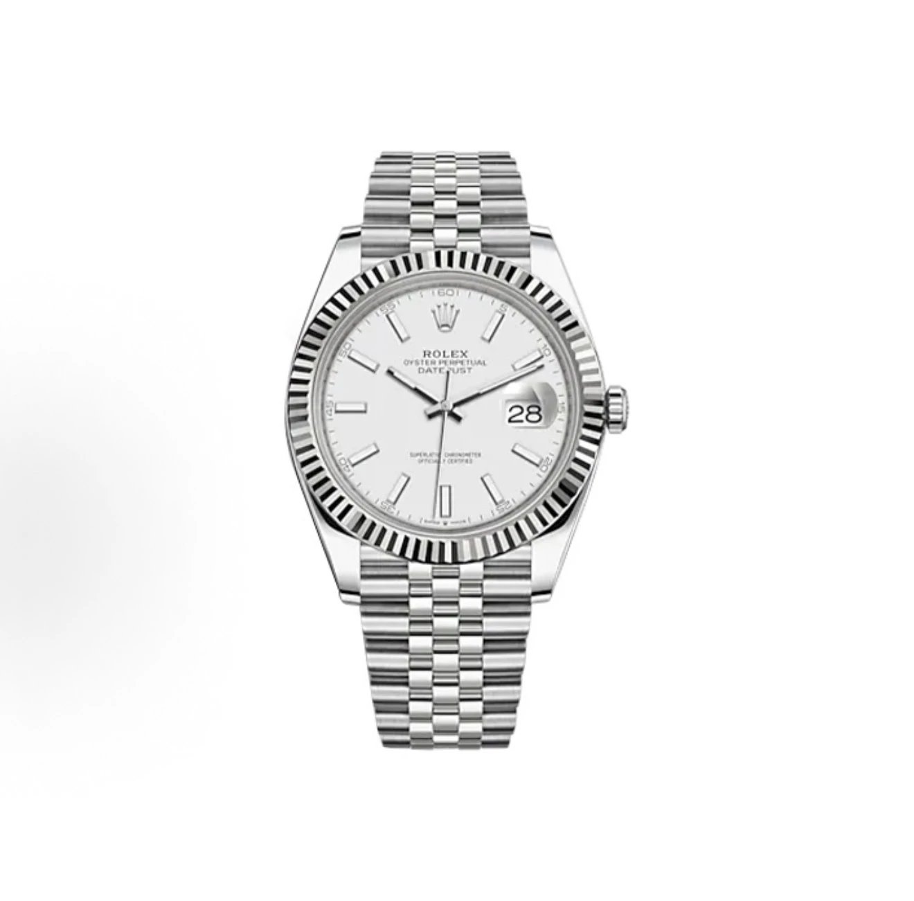 Rolex Datejust Watch - White Dial-009621