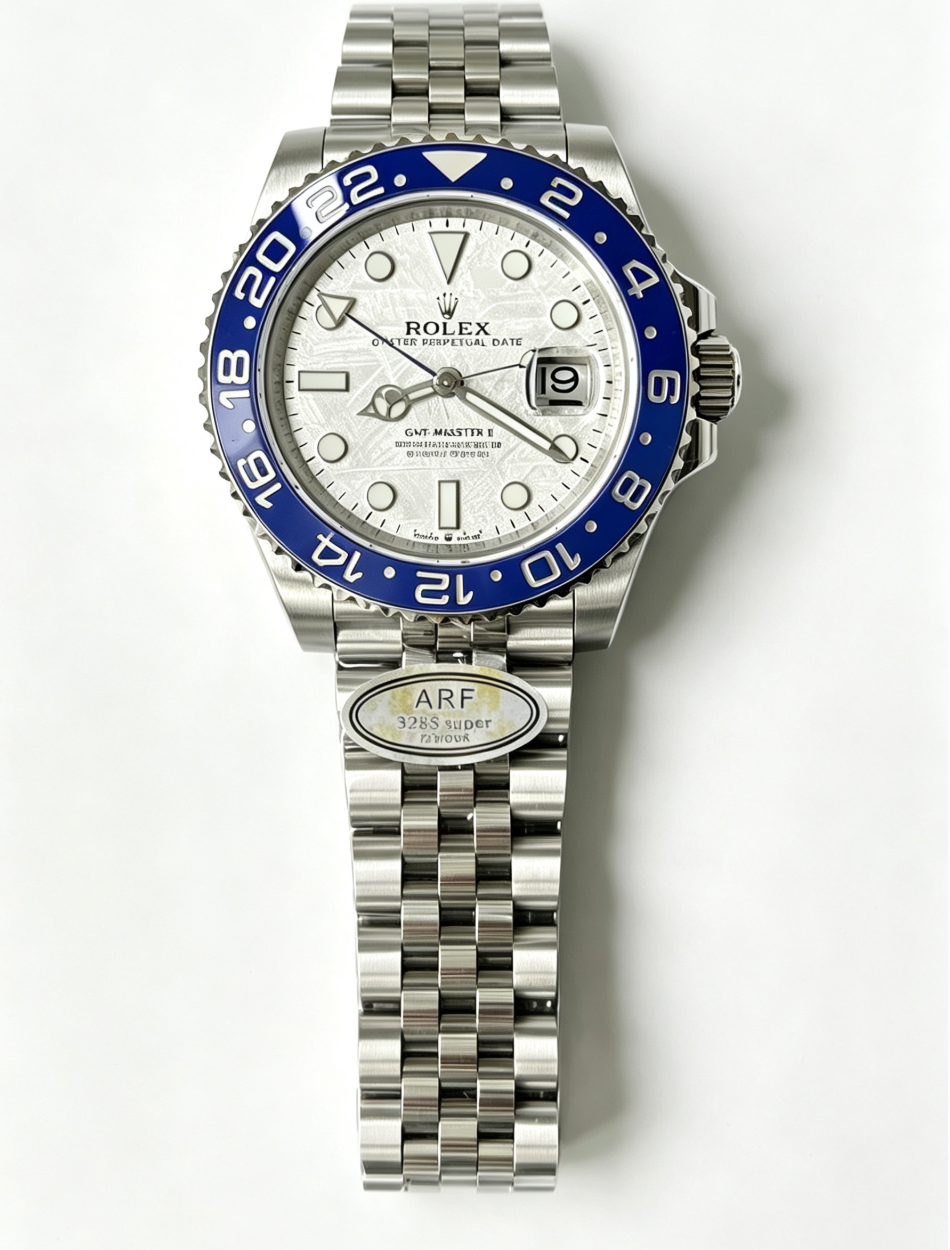 Rolex GMT-Master II Watch - Silver Meteorite Dial-010960