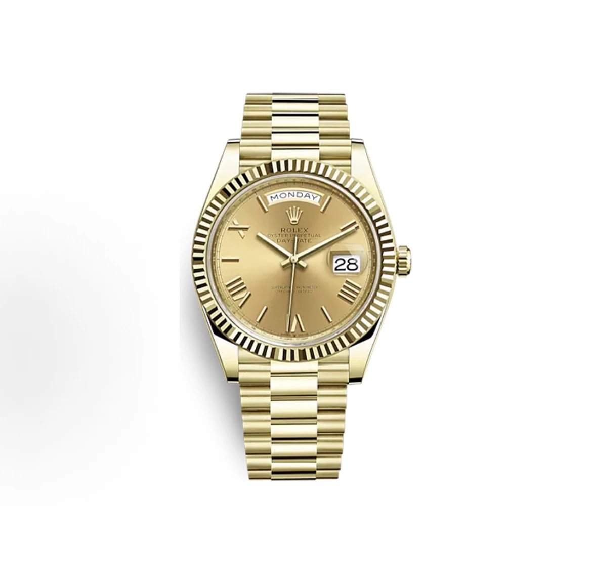 Rolex Oyster Perpetual Day-Date Watch - Gold Dial-010067