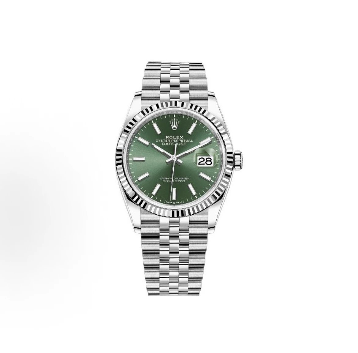 Rolex Datejust Watch - Green Dial-009561