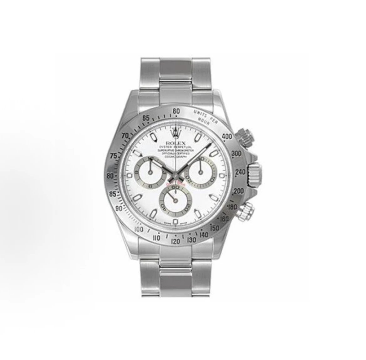 Rolex Cosmograph Daytona Watch - White Dial-010439