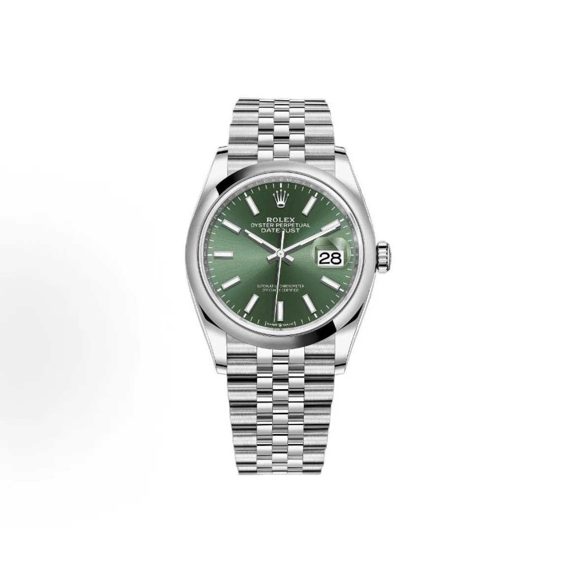 Rolex Oyster Perpetual Datejust Watch - Green Dial-009426