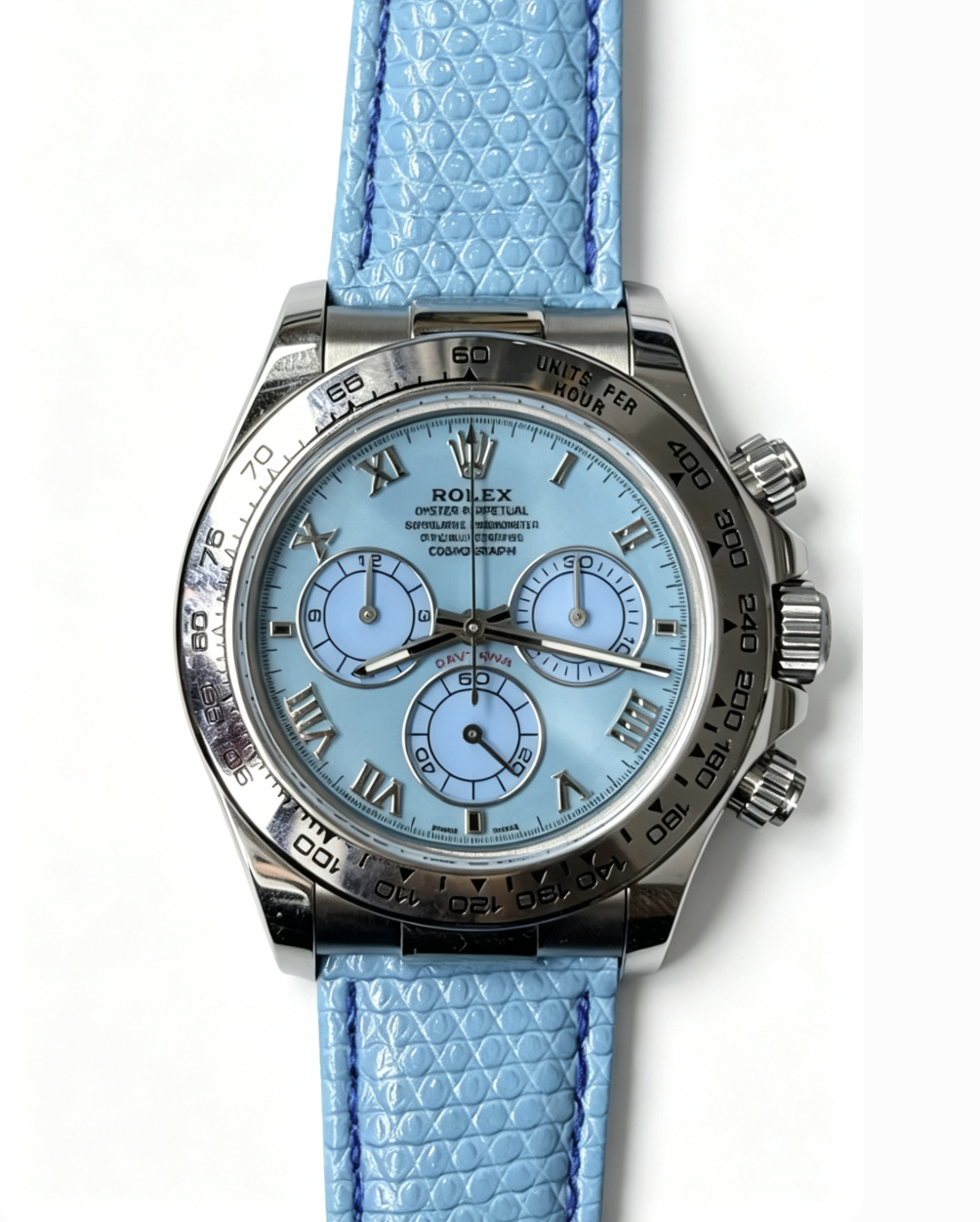 Rolex Cosmograph Daytona Watch - Light Blue Dial-010524