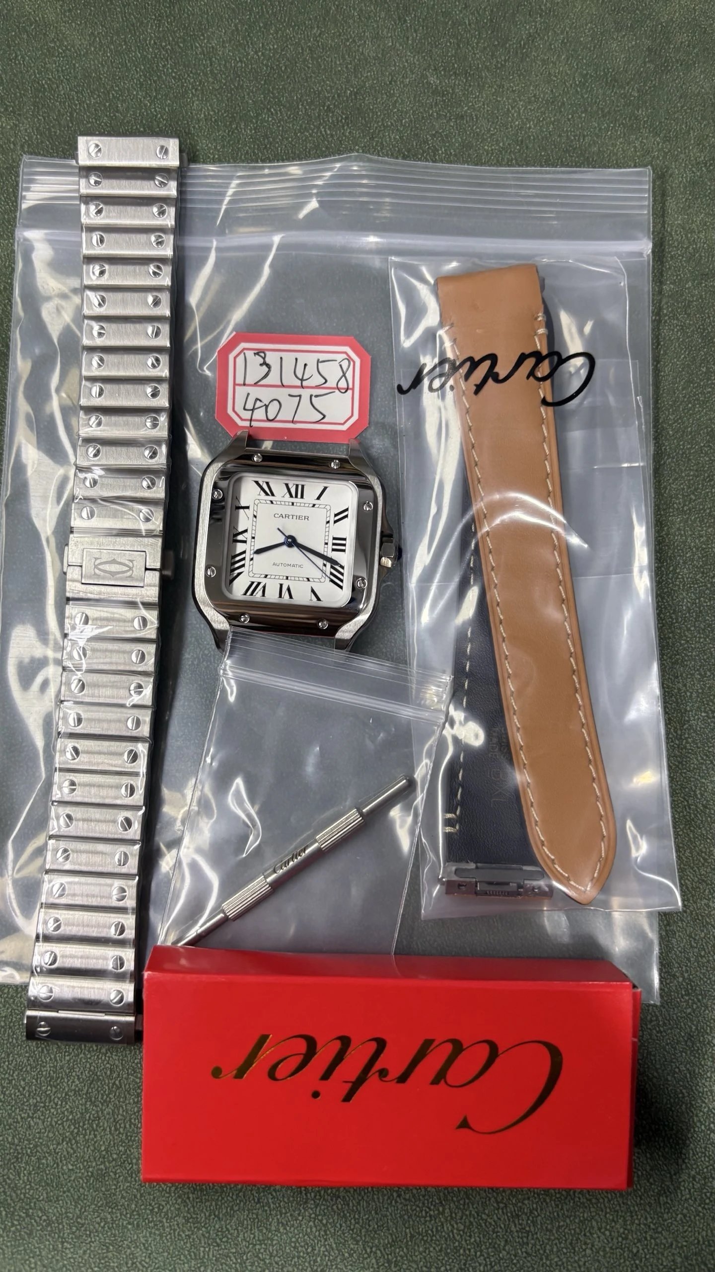 Cartier Santos-Dumont Watch - White Dial-011240