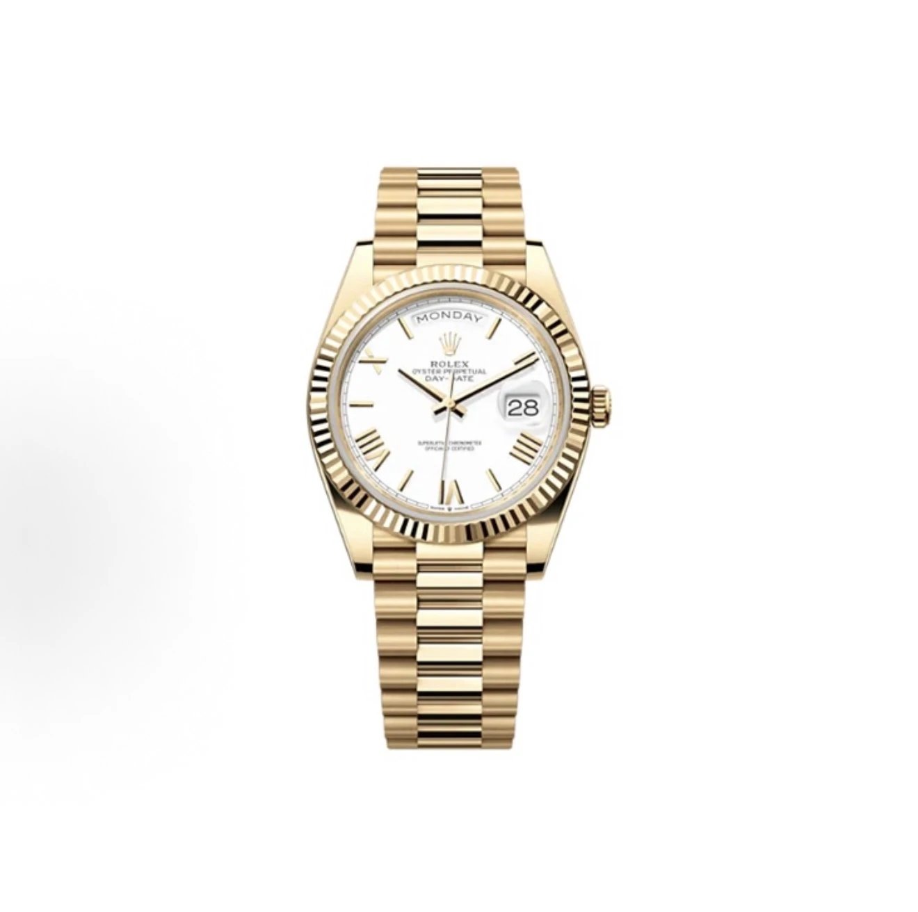 Rolex Oyster Perpetual Day-Date Watch - White Dial-010511