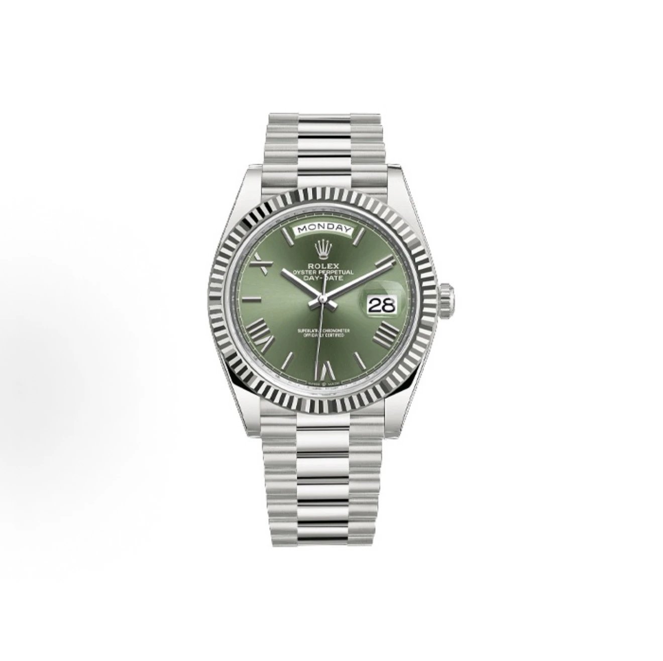 Rolex Oyster Perpetual Day-Date Watch - Green Dial-010161