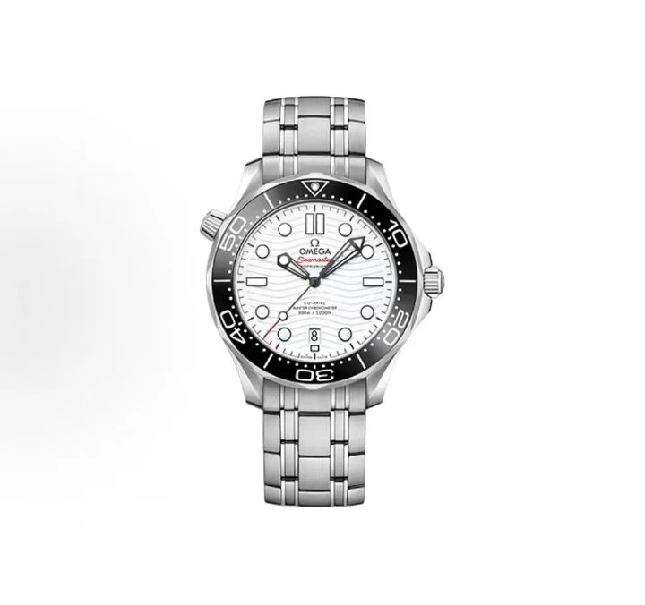 Omega Seamaster Professional Watch - White Dial with Red 'A' Logo-010901