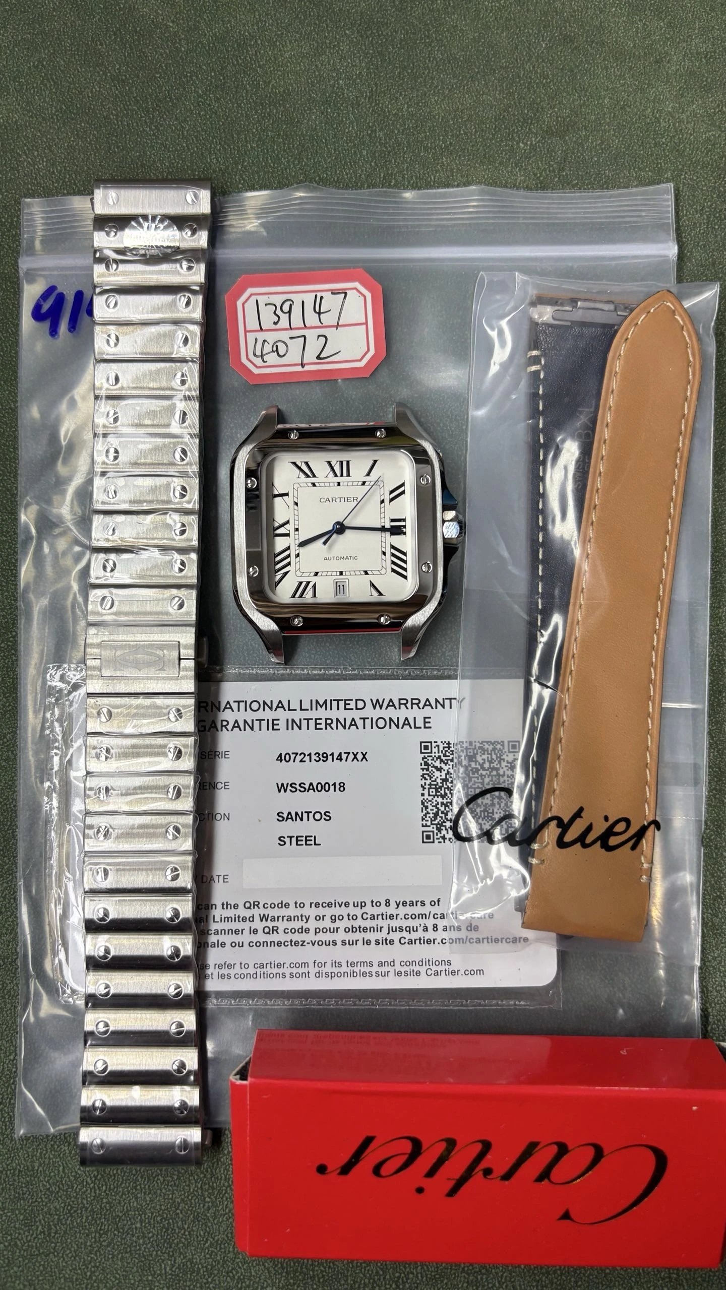Cartier Santos Watch - Silver Dial-011028