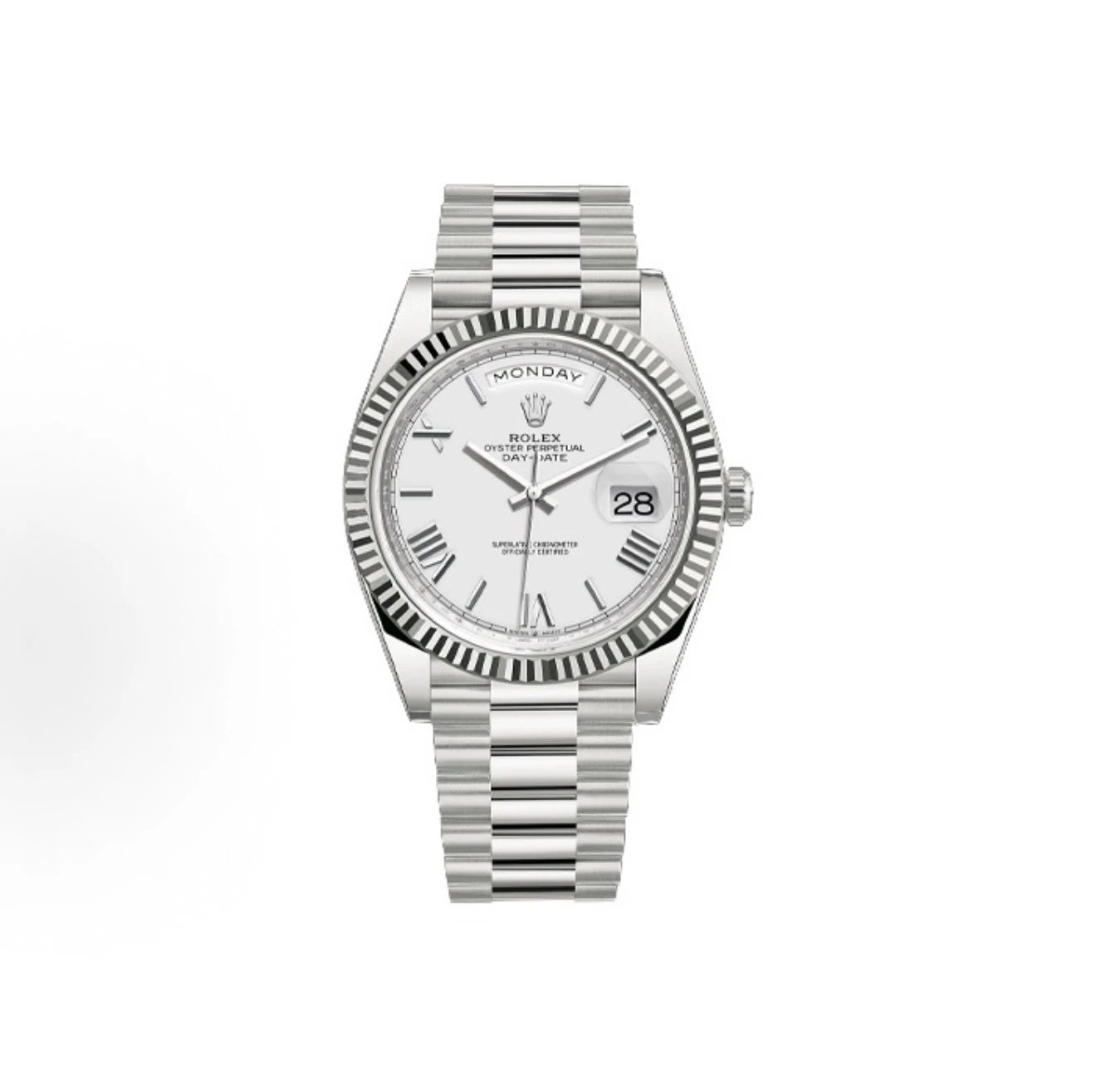 Rolex Day-Date Watch - White Dial-009641