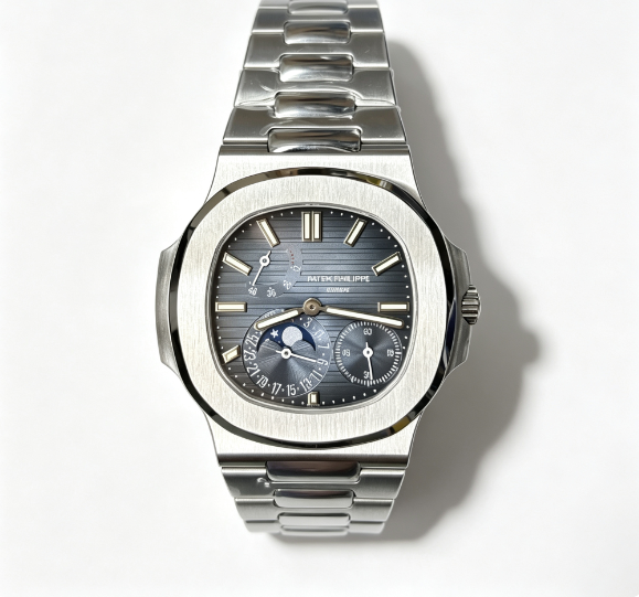 Patek Philippe 5208G Watch - Grey Dial with Moon Phase and Chronograph-011261
