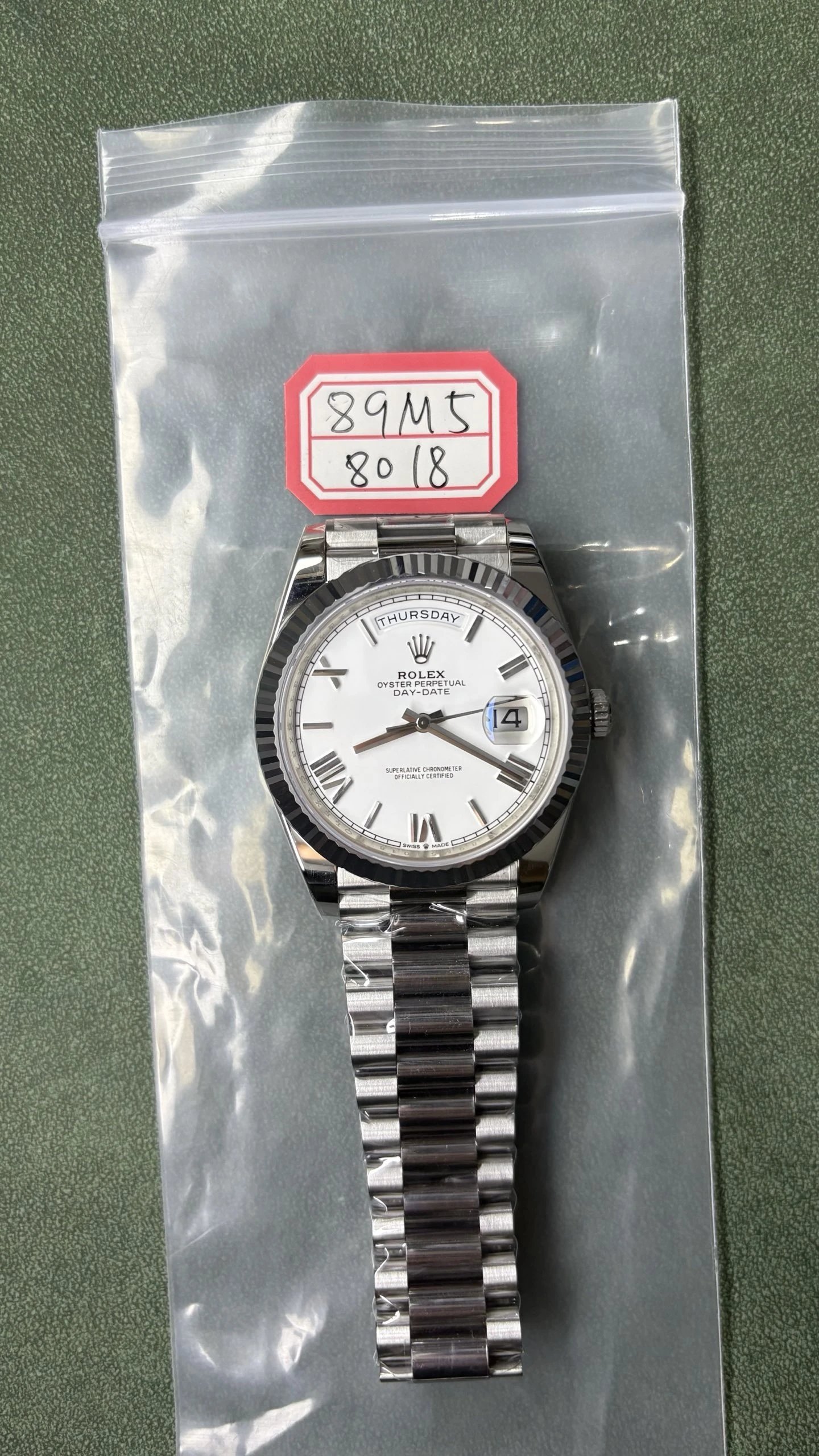 Rolex Day-Date Watch - White Dial-009468