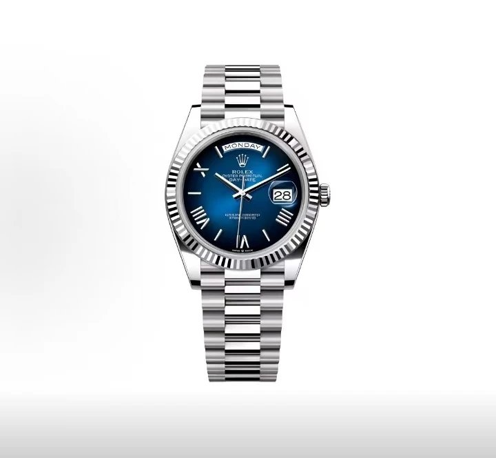 Rolex Day-Date Watch - Blue Dial-010084