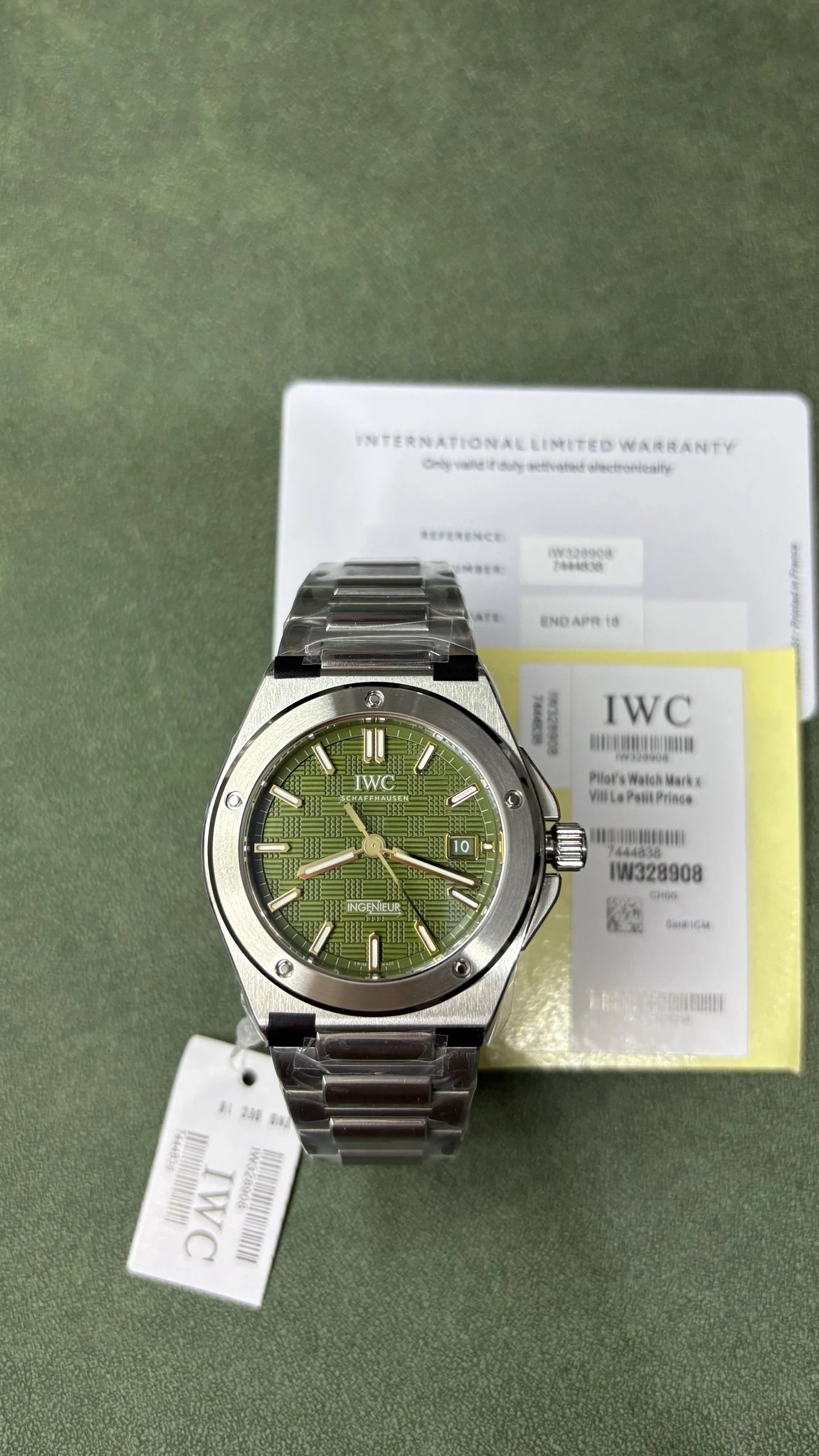 IWC Pilot's Watch Mark XXVIII Le Petit Prince Watch - Green Dial-010820