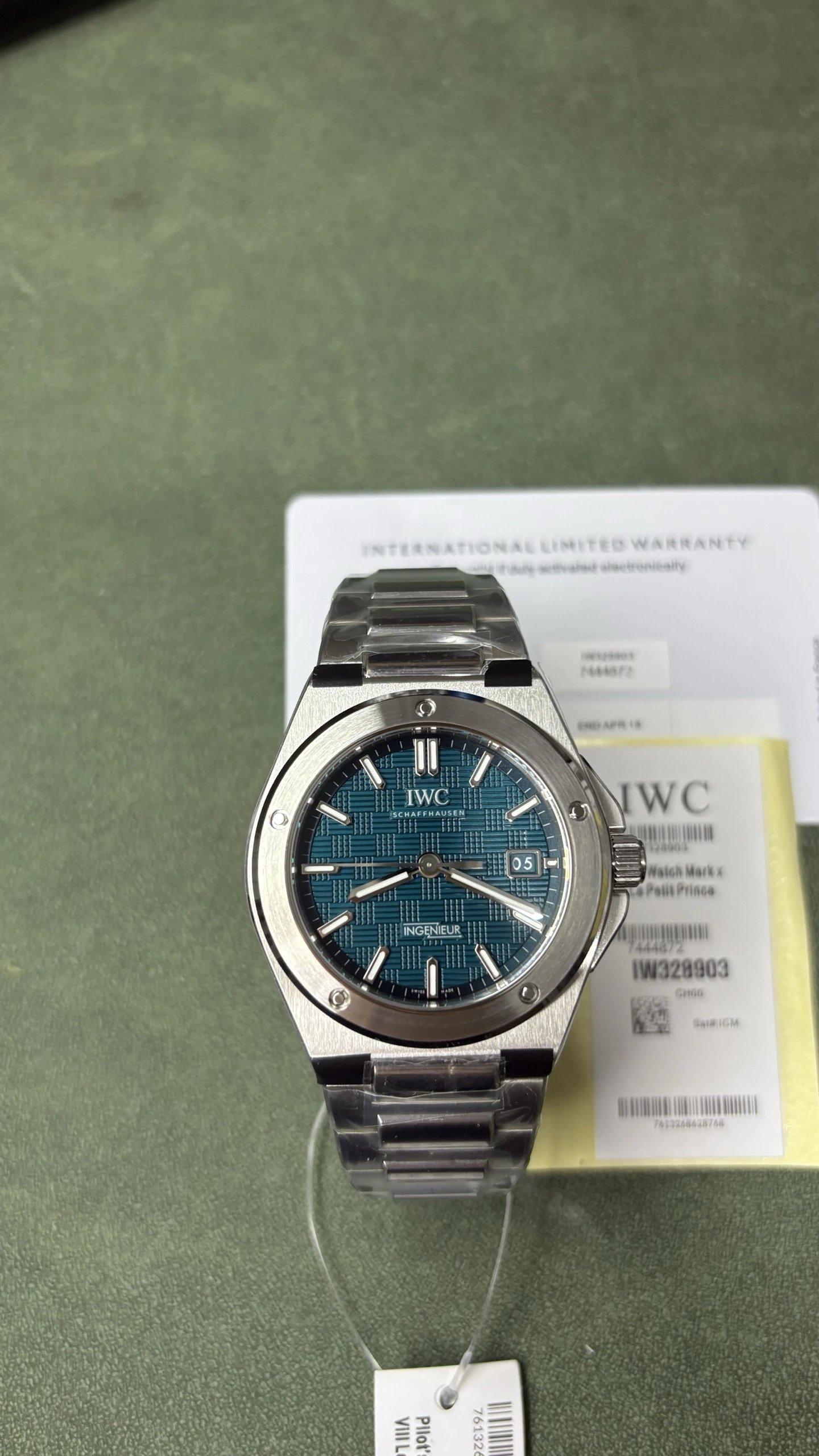 IWC Pilot's Watch Mark XX Watch - Blue Dial-010796