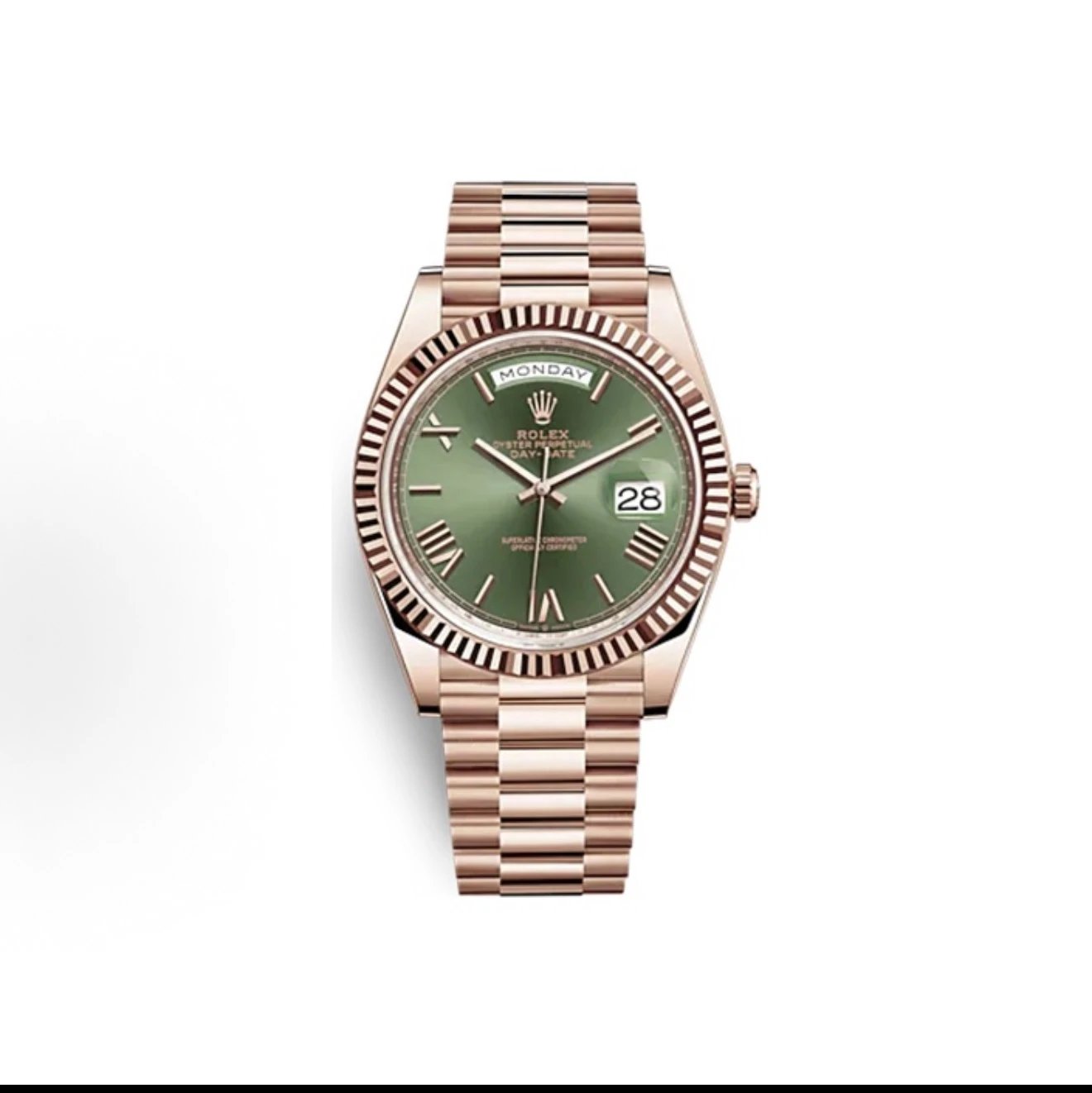 Rolex Oyster Perpetual Day-Date Watch - Green Dial-010575
