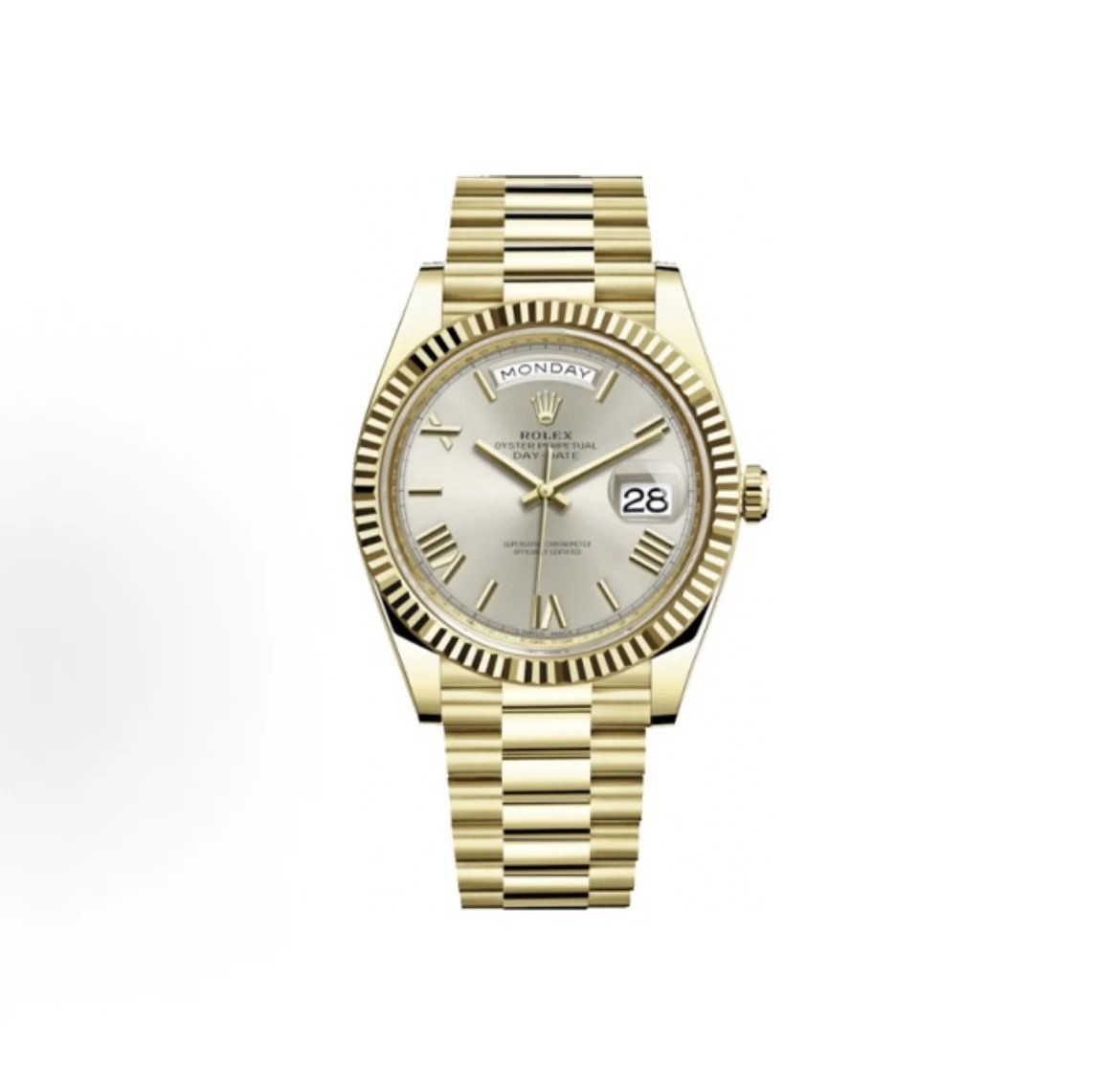 Rolex Day-Date Watch - Silver Dial-009975