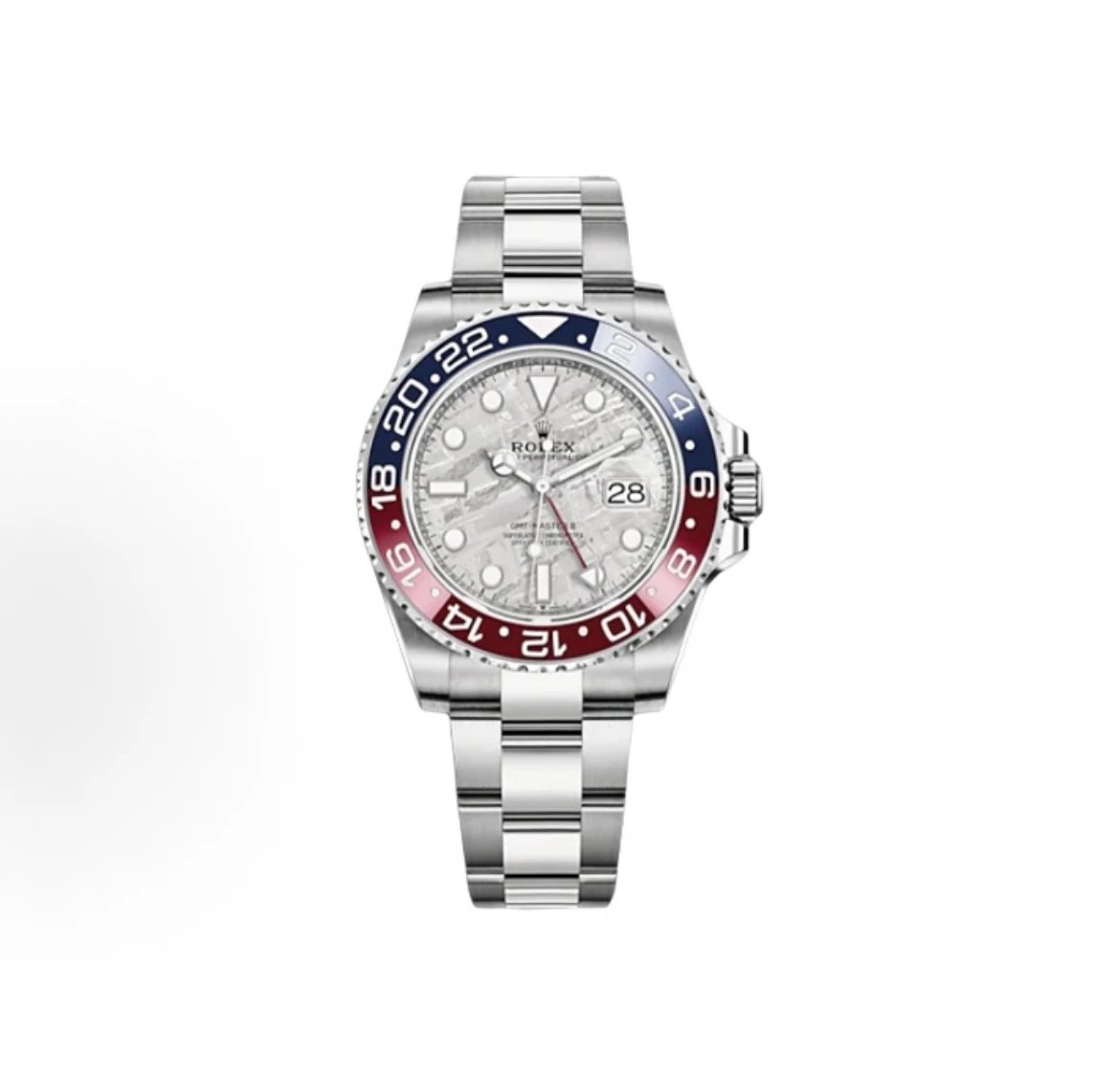 Rolex GMT-Master II Watch - Silver Meteorite Dial-009578