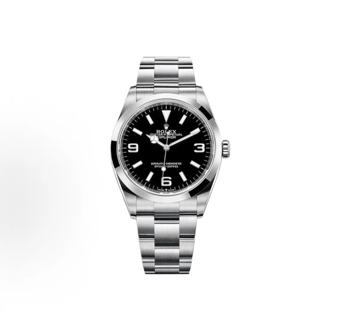 Rolex Explorer Watch - Black Dial-010490
