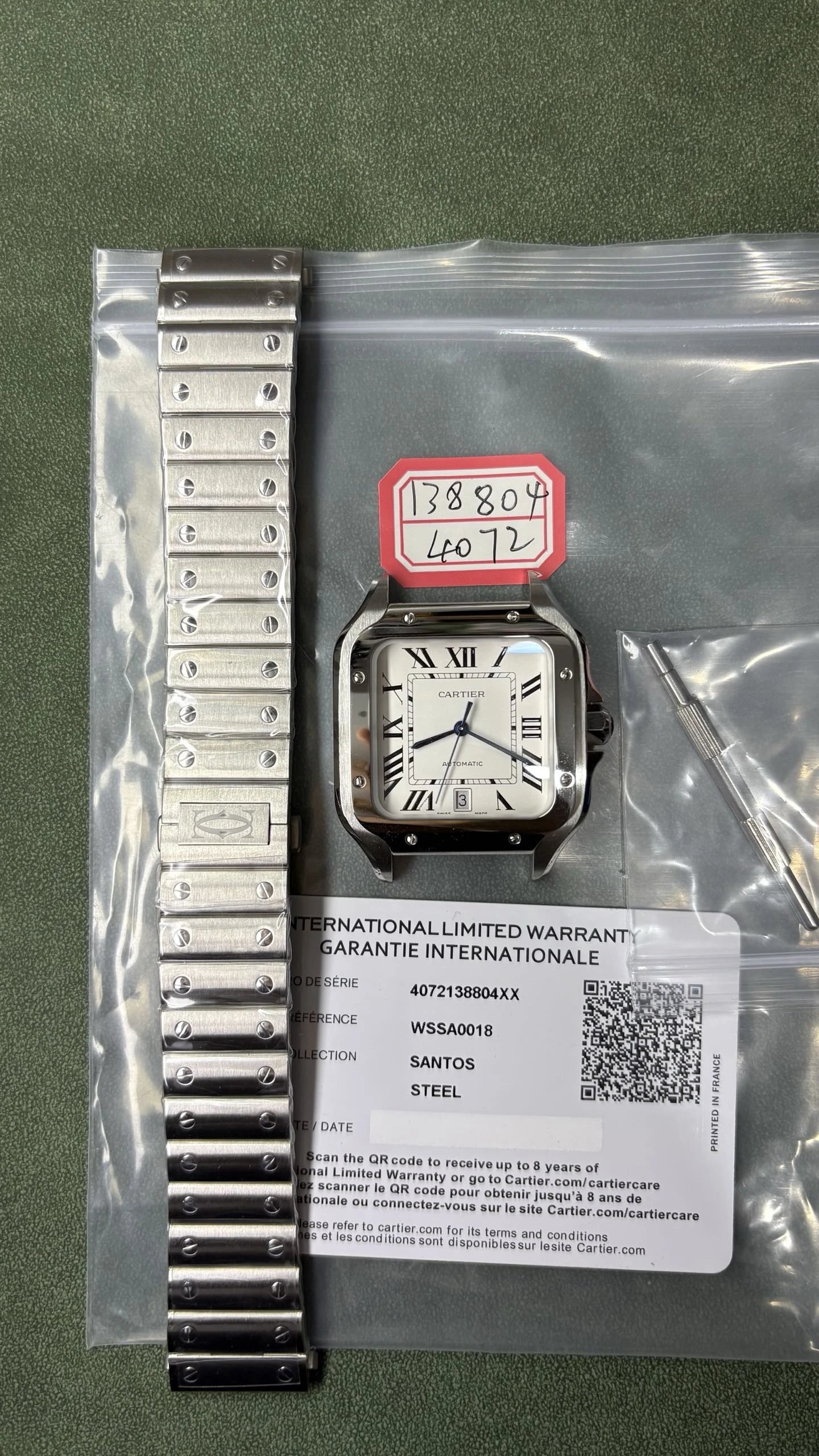 Cartier Santos Watch - White Dial-010834