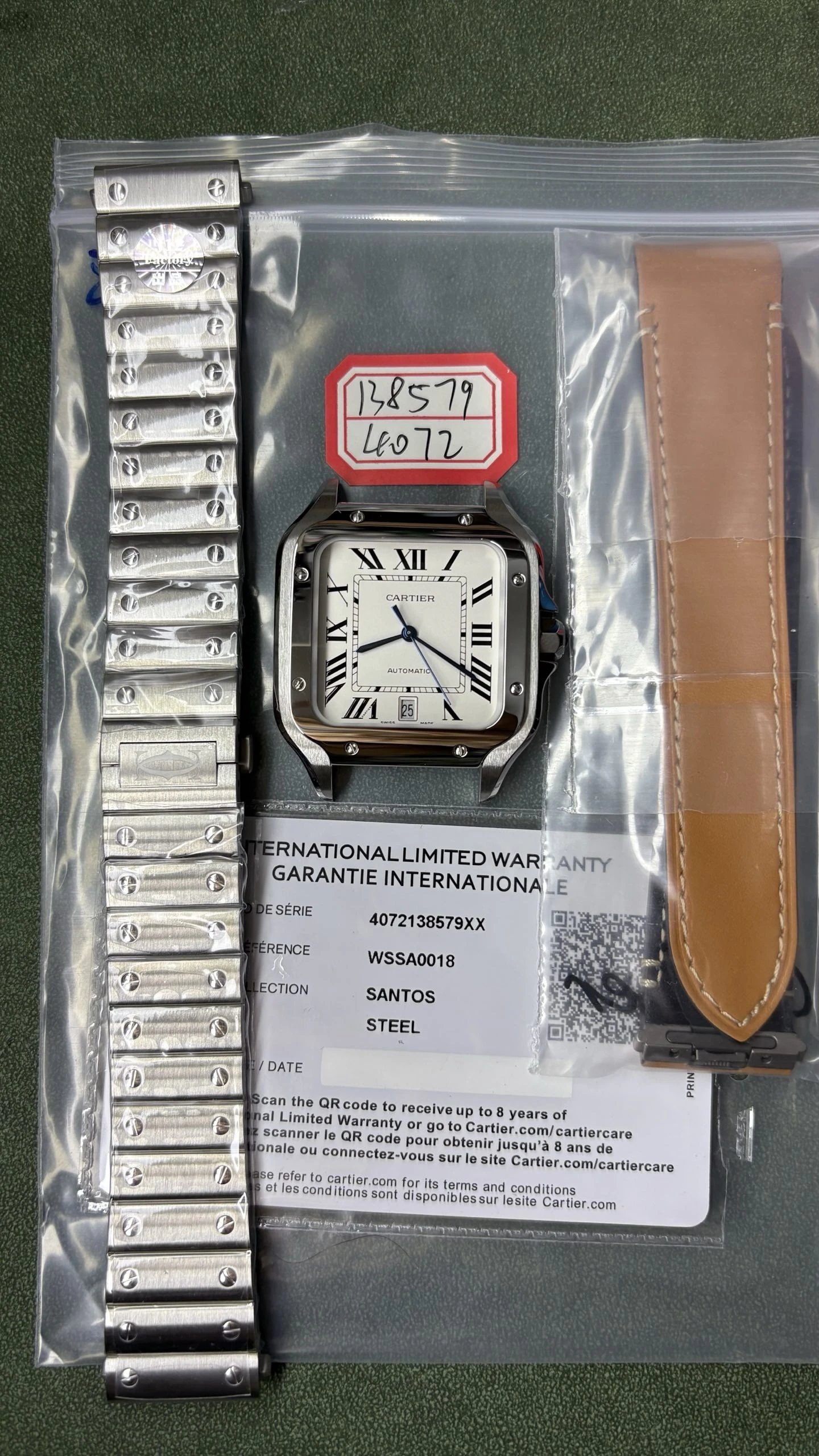 Cartier Santos Watch - White Dial-011067